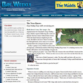 Bay Weekly - The Nose Knows